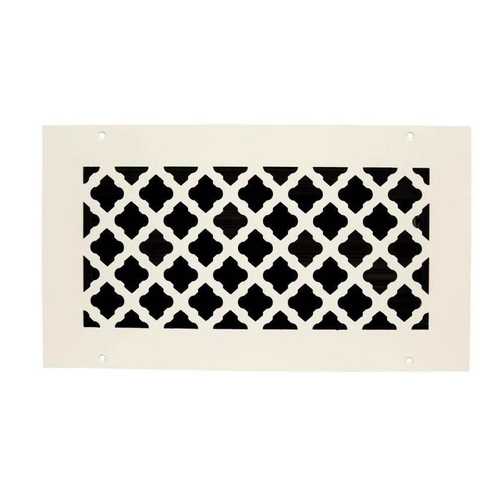 Tuscan 12 in. x 6 in. Wall or Ceiling Register, White/Powder Coat with Opposed Blade Damper price history on PriceWatchPro