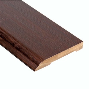 Horizontal Walnut 1/2 in. Thick x 3-3/8 in. Wide x 94 in. Length Bamboo Wall Base Molding