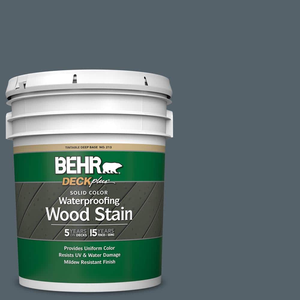 5 gal. #N490-6 Calligraphy Solid Color Waterproofing Exterior Wood Stain