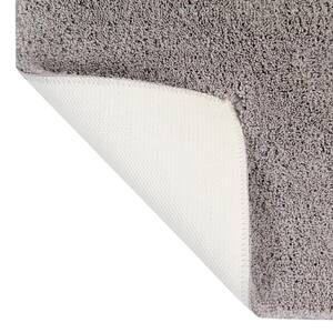 Micro Plush Collection Beige 20 in. x 20 in. 100% Micro Polyester Tufted Bath Mat Rug