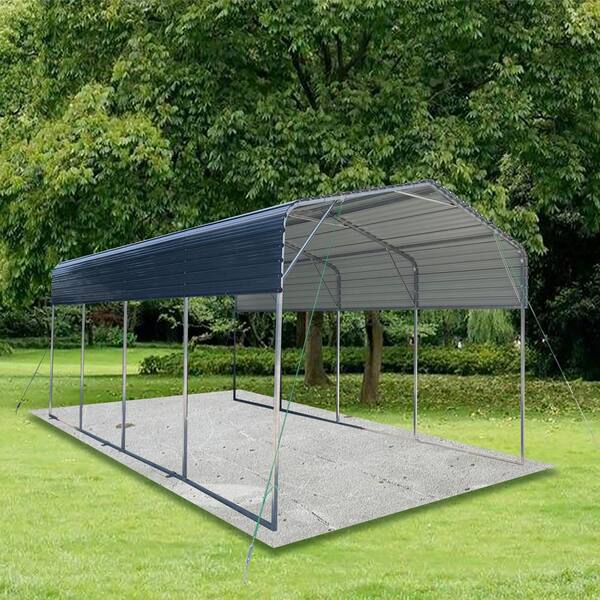 カーポート Amazon.com: Real Relax 20x20ft Heavy Duty Metal Carport with