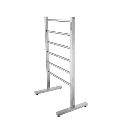 brushed nickel towel ladder