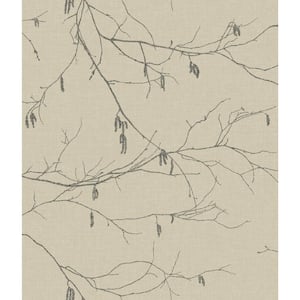 Winter Branches Spray and Stick Wallpaper (Covers 56 sq. ft.)