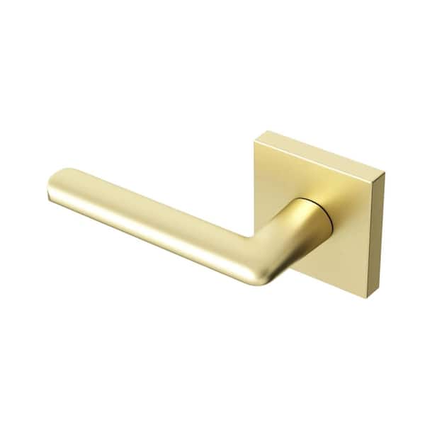 Okun Mirra Metal Brushed Champagne Gold Dummy Door Handle with