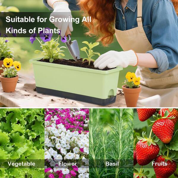 8 in planter pot Mayne Valencia 8-Inch Self-Watering Wall Mount Planter (3-Pack)  Mayne Inc