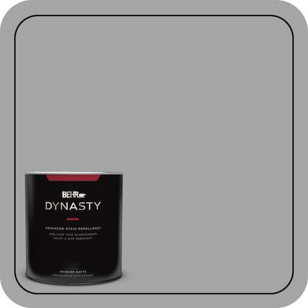 BEHR DYNASTY 1 qt. #PPU25-04 Sharkskin Suit Matte Interior Stain-Blocking Paint and Primer