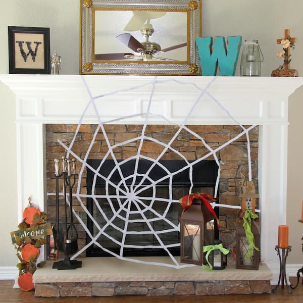 Northlight 80 in. White Spider Web Halloween Decoration 33740355 ...