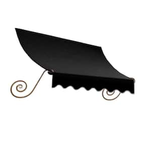 10.38 ft. Wide Charleston Window/Entry Fixed Awning (24 in. H x 36 in. D) Black