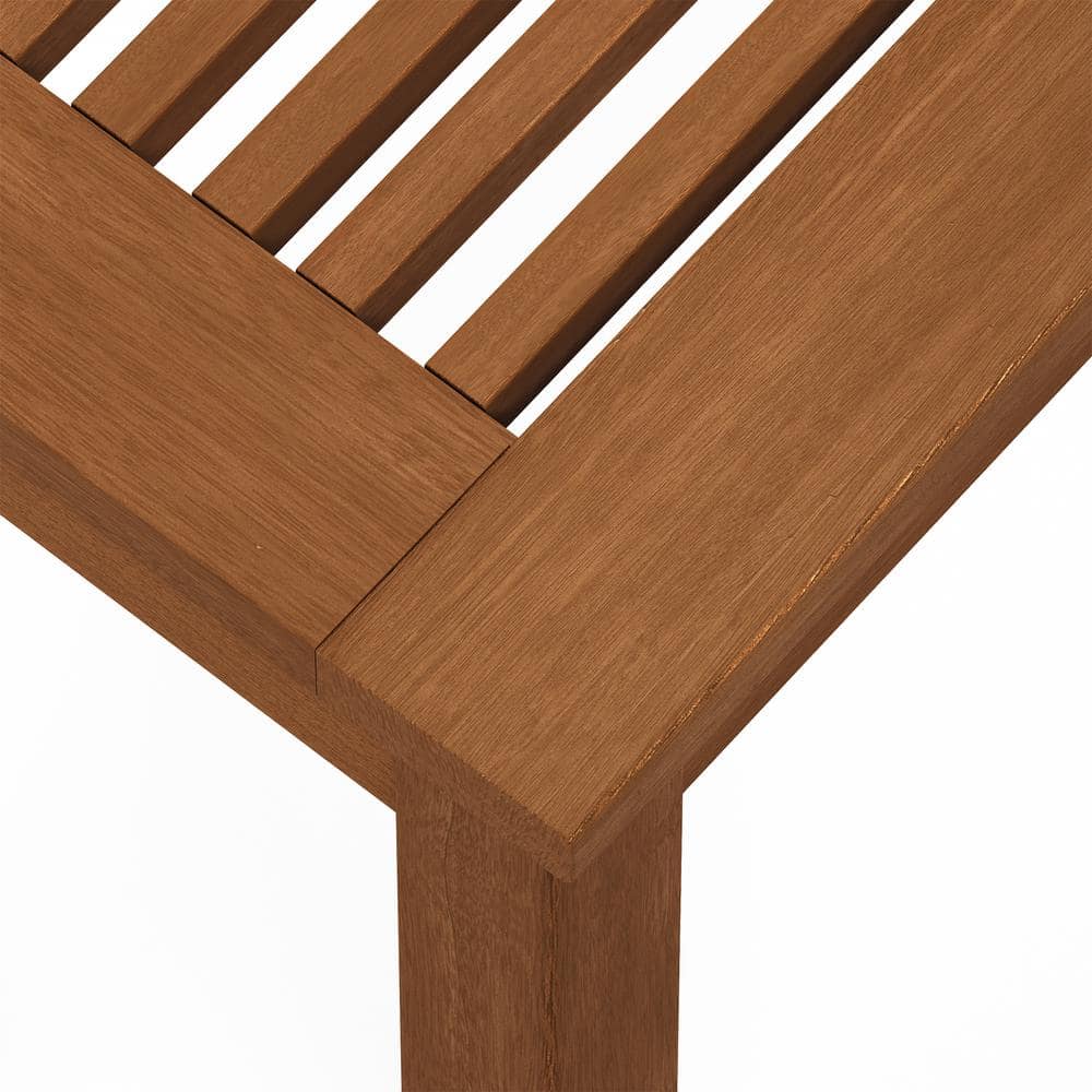 Tioman Natural Hardwood Outdoor Backless Bench