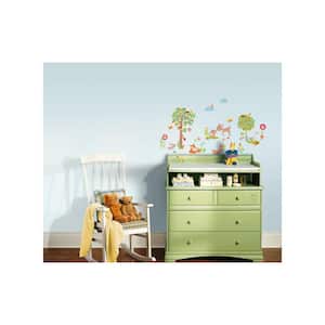 5 in. W x 11.5 in. H Woodland Creatures 39-Piece Peel and Stick Wall Decal