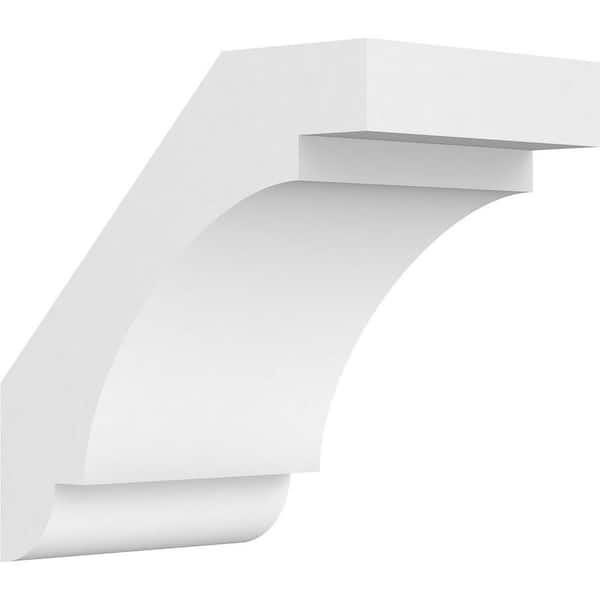 Ekena Millwork 5"W x 8"D x 8"H Standard Aspen Architectural Grade PVC Knee Brace