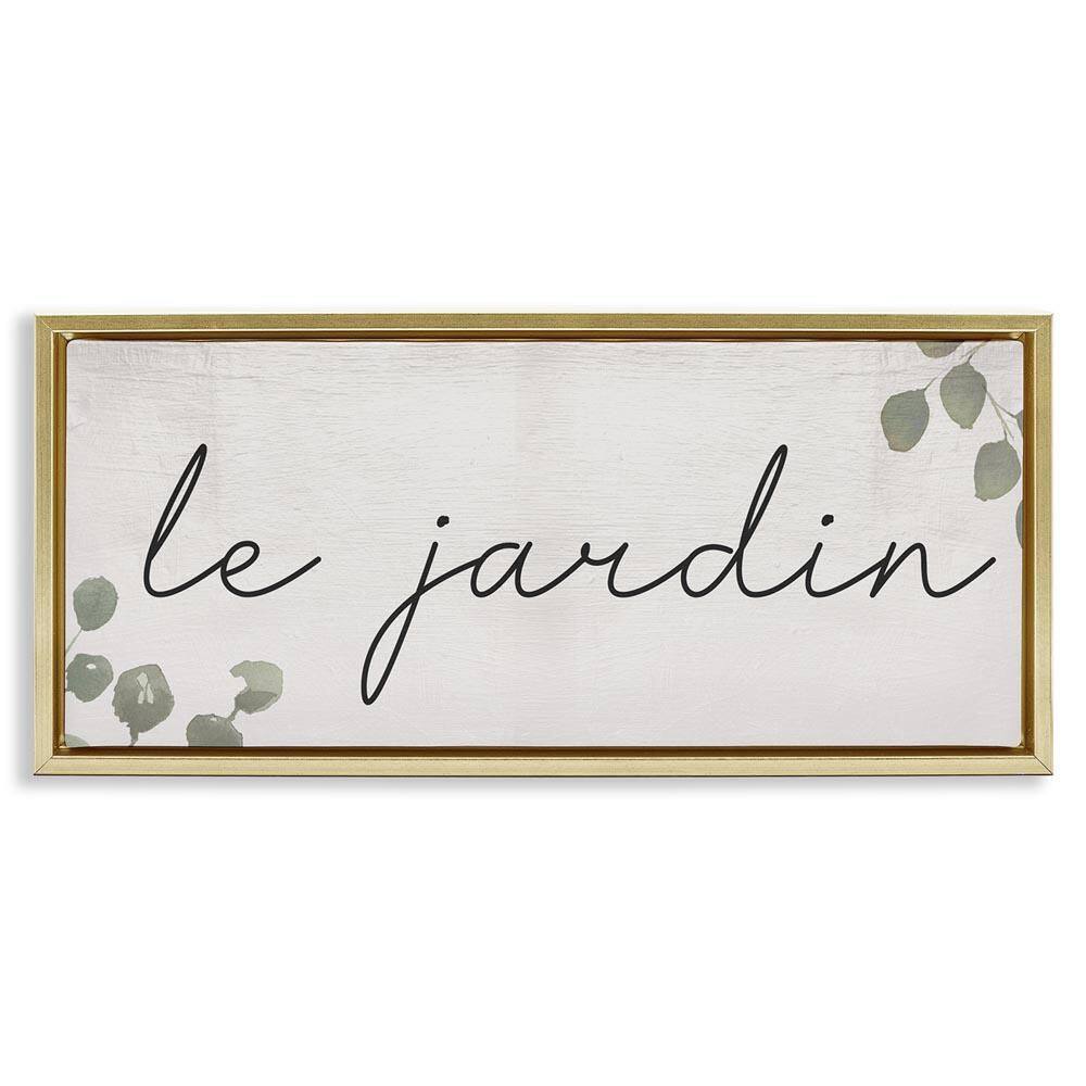 Le Jardin Garden by Daphne Polselli Gold Floater Frame Nature Graphic Art Print 14 in. x 31 in. price history on PriceWatchPro