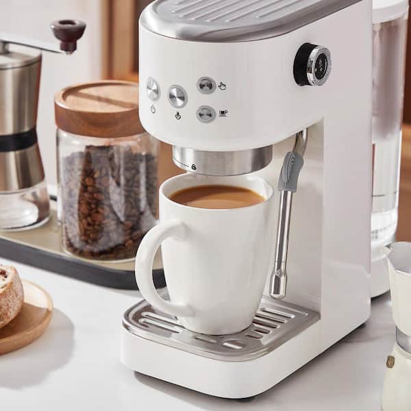 vancasso 16 oz. Ivory White Porcelain Coffee Mugs (Set of 4) Coffee Cup Tea Cups Coffee Mug Service for 4 People