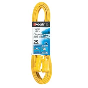 25 ft. 16/2 SPT-2 Flat Indoor Medium-Duty Utility Extension Cord, Yellow