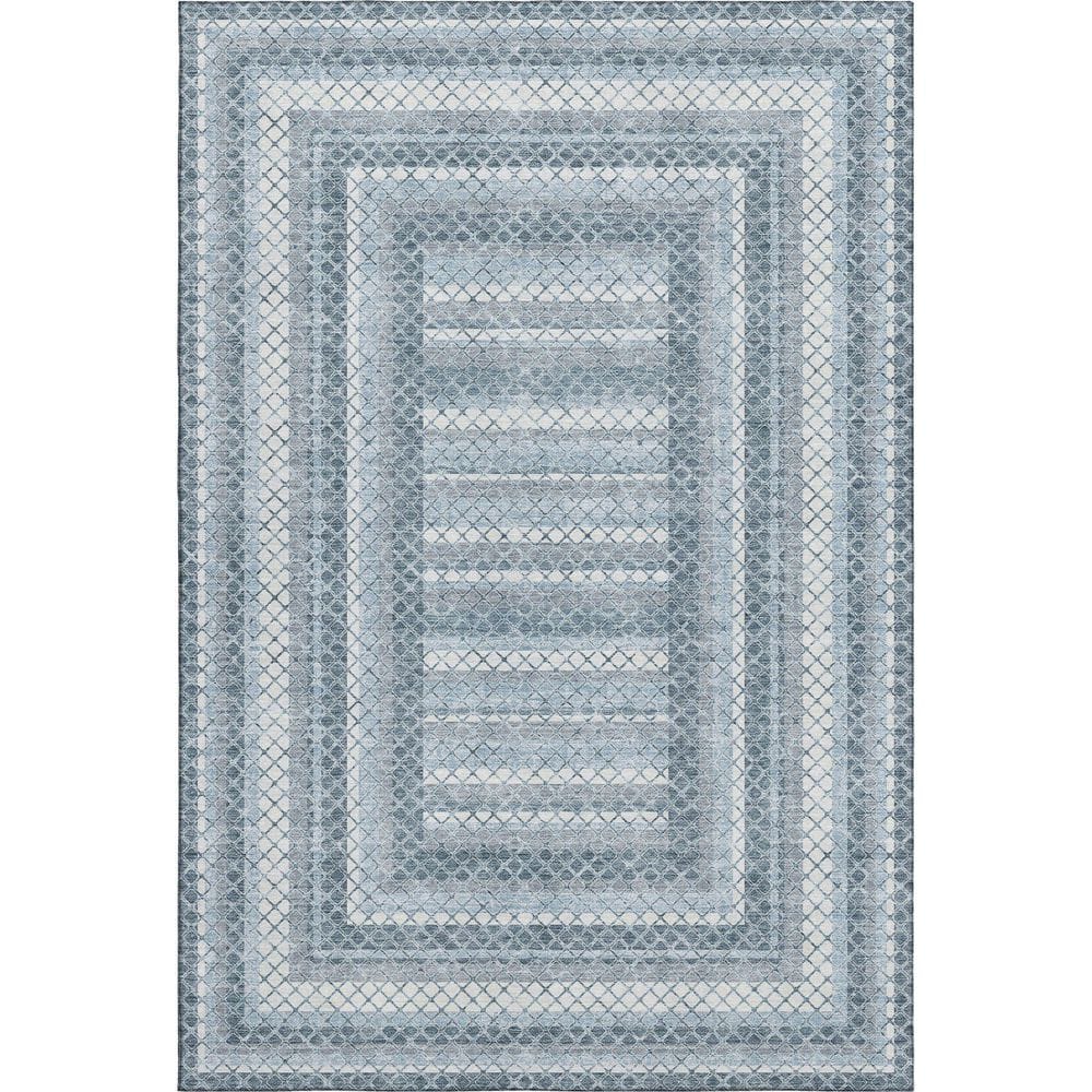 Mayfield Premium Machine Washable Abstract AMF2011 Denim 10 ft. x 14 ft. Area Rug price history on PriceWatchPro