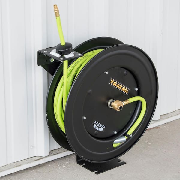 BLACK BULL 50 ft. Retractable Air Hose Reel with Auto Rewind AHAR50 - The  Home Depot