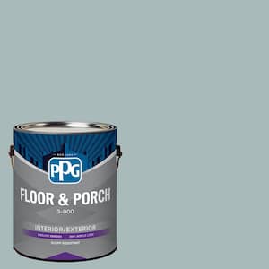 1 gal. PPG1145-4 Blue Willow Satin Interior/Exterior Floor and Porch Paint