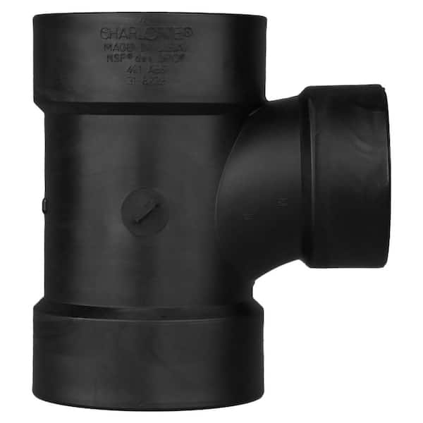 Charlotte Pipe 4 in. x 3 in. ABS DWV San Tee ABS004012000HD - The
