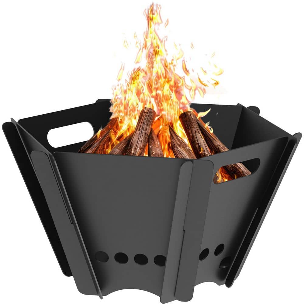 TARTER Micro Portable 11 in. Steel Fire Pit FPP11BL - The Home Depot