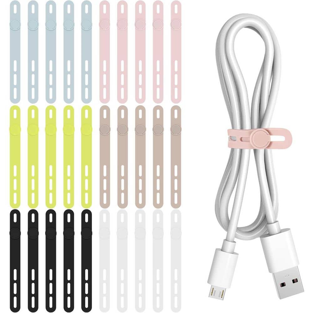 Silicone Series 4.7 in. UV Resistant Nylon Cable Zip Tie Organizer 6 Colors 30-Pack Model price history on PriceWatchPro
