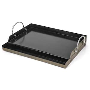 Universal Griddle 18 in. x 12.6 in. with Handles, Ceramic Coated Non-Stick Flat Top Plate for Outdoor Cooking