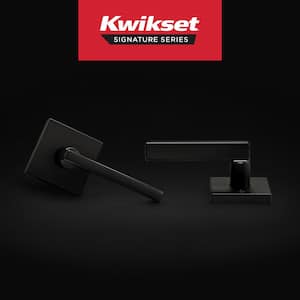 Halifax Square Matte Black Hall/Closet Passage Door Lever