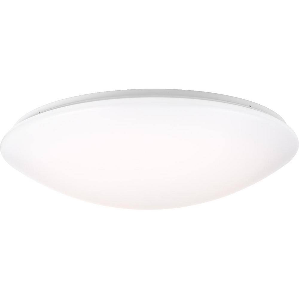 17" Modern LED Cloud Flush Mount in White Acrylic