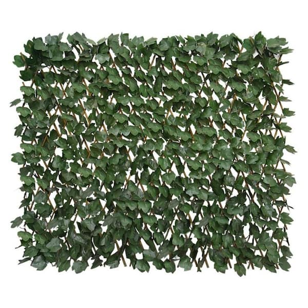 22 in. L x 120 in. W Deep Green Expandable Fence Privacy Screen for Balcony Patio Outdoor