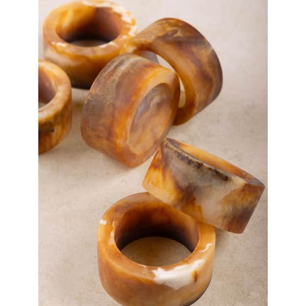 Kampai Resin Napkin Rings - 2 in. x 1 in. (Set of 6)