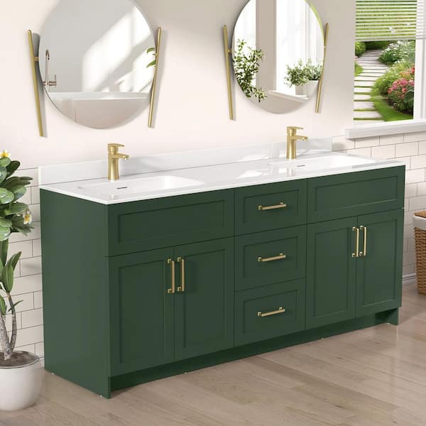 Zeafive Mox 72 in. W Double Bathroom Vanity Cabinet without Top in