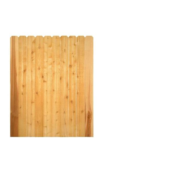 Unbranded 5/8 x 5-1/2 x Cedar Dog-Ear Wood Fence Picket  0507232