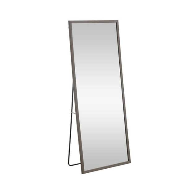 Gray 31.50 in. W x 1 in. H full body mirror
