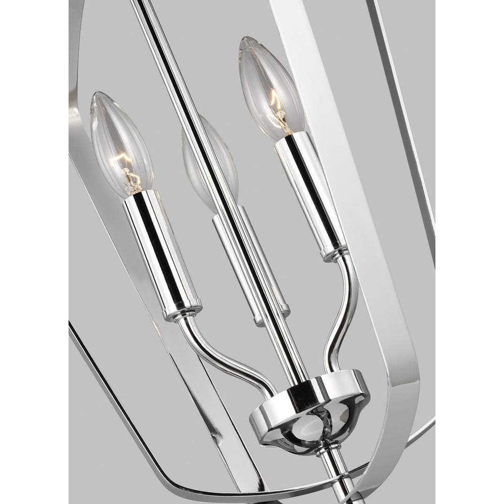 Romee Chrome 3-Light Indoor/Outdoor Modern Pendant