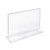 Azar 7" X 11" Horizontal Top Load Acrylic Sign Holder Clear 10 Pack 142718 - View #11