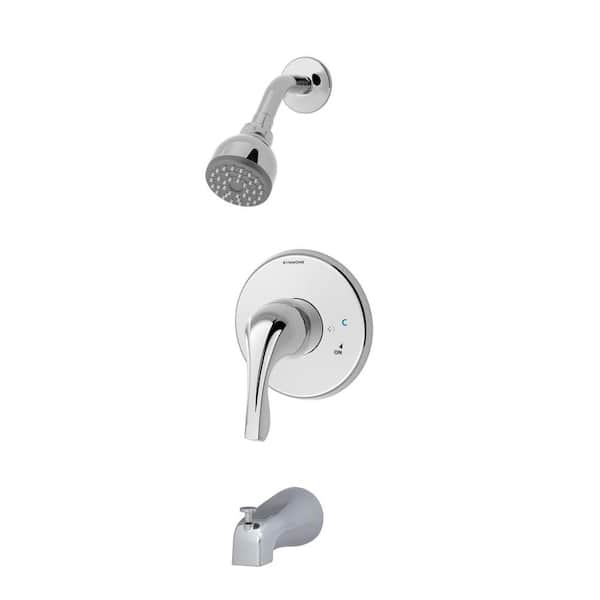 Symmons Origins Temptrol Single-Handle 1-Spray Tub and Shower System with Stops in Chrome (Valve Included)