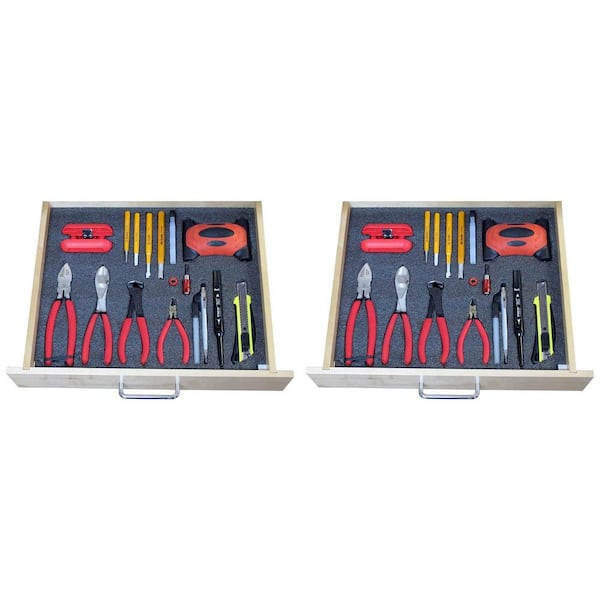 FASTCAP Kaizen Tool Drawer Organizer Customizing Insert 30 mm Foam Sheet (2-Pack)