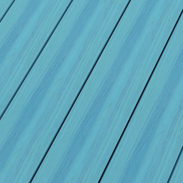NewTechWood UltraShield Naturale Cortes 1 in. x 6 in. x 8 ft. Caribbean Blue Solid Composite Decking Board