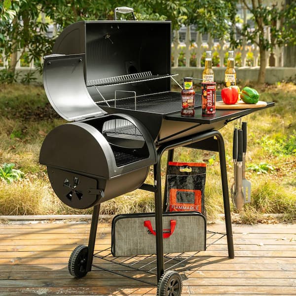 Royal Gourmet Charcoal Grill with Offset Smoker and Side Royal Gourmet Charcoal Grill with Offset Smoker and Side