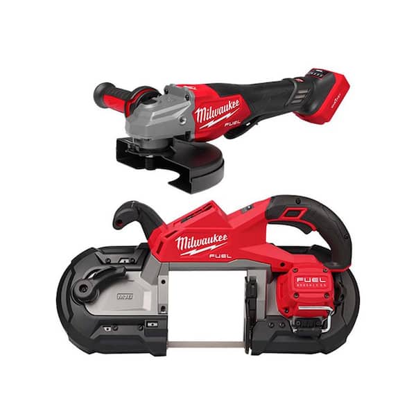 M18 FUEL 18-Volt Lithium-Ion Brushless Cordless 7 in. Braking Grinder w/ Variable Speed & Paddle Switch & Bandsaw