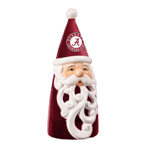 Team Sports America University of Alabama Santa LED Christmas Garden Statuary, 8 in.