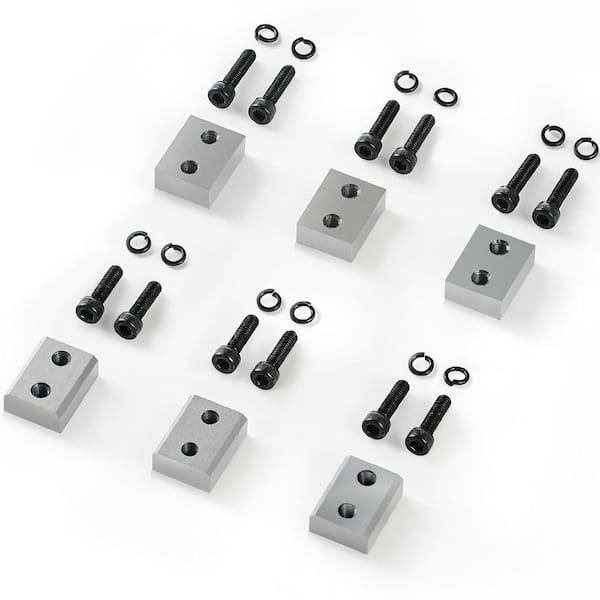 Electric Rebar Cutter Blade 6-Pieces 5/8 in. Cutting Diameter HRC58-60 Hard Hydraulic Blade Replacement Jaw Blades Steel