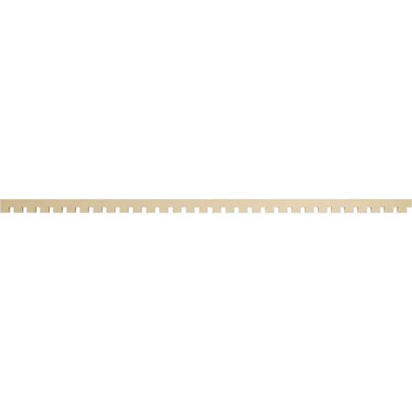 Ekena Millwork 1 in. D x 3 in. W x 93 in. L Primed Polyurethane Panel Moulding