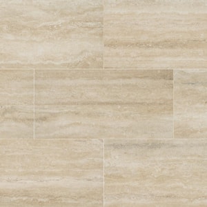 Trevi Sand 12 in. x 24 in. Matte Porcelain Floor and Wall Tile (16 sq. ft./Case)