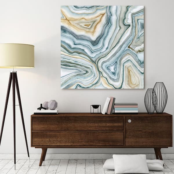 "Agate Abstract II" by EAD Art Coop Frameless Free-Floating Tempered Art Glass Wall Art