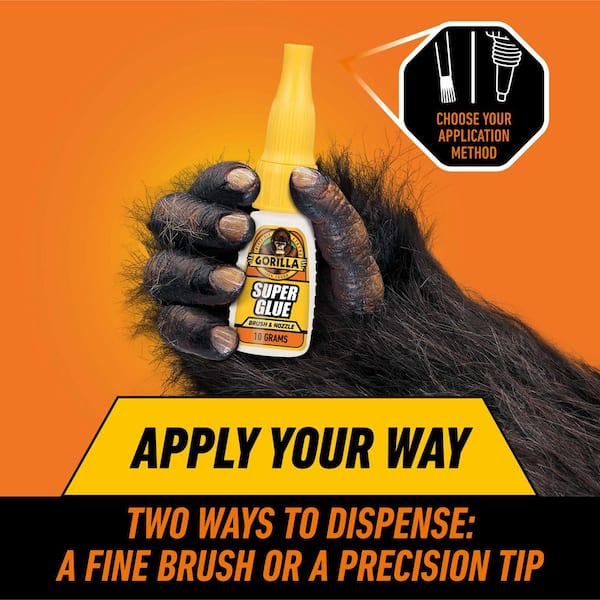 Super Glue Brush and Nozzle 10g (10-Pack)