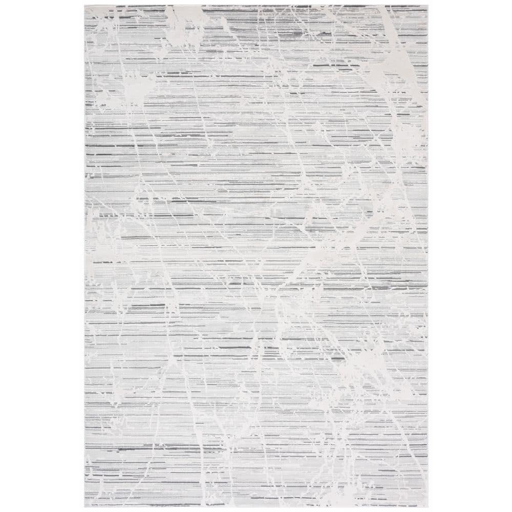 Vogue 5 ft. x 8 ft. Beige/Gray Striped Cracked Area Rug price history on PriceWatchPro