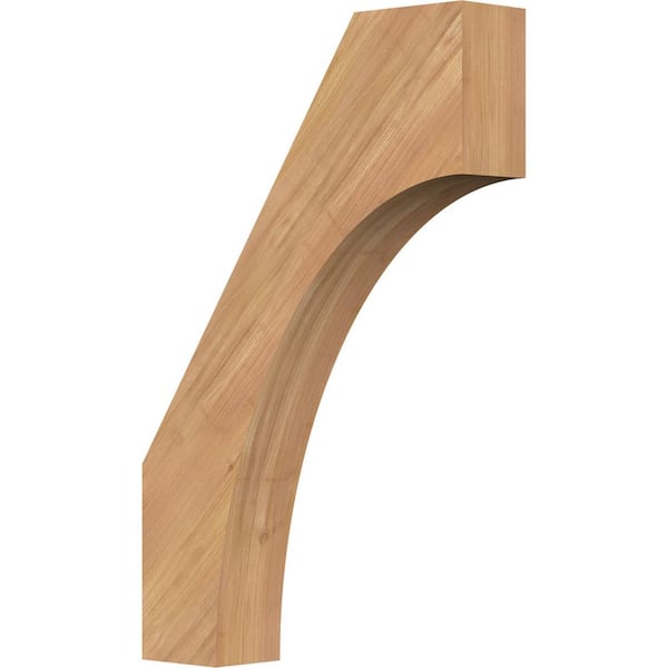 Ekena Millwork 3 1/2"W x 16"D x 24"H Westlake Smooth Knee Brace, Western Red Cedar
