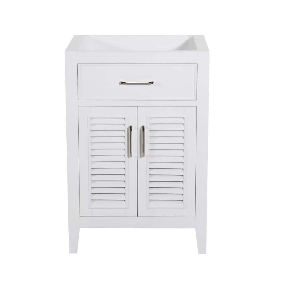 Marina 24 in. W x 18 in. D x 35 in. H Bath Vanity Cabinet without Top in Wh