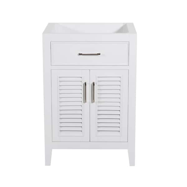 Unbranded Marina 24 in. W x 18 in. D x 35 in. H Bath Vanity Cabinet without Top in White