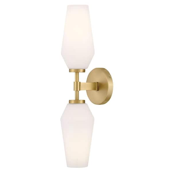 Gio 2-Light Lacquered Brass Sconce